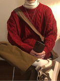 Cozy Christmas Cable Knit Sweater