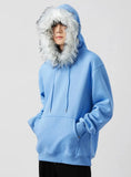 American Heavyweight Fleece Lined Fur Hoodie
