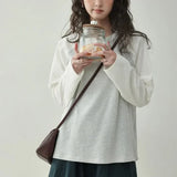 Y2K Japanese Style Patchwork Striped Loose Sweatshirt