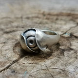 Gothic Adjustable Retro Ghost Eye Ring