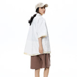Splicing Color Blank Shirt