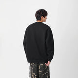 Casual Stand Collar Button Detail Sweatshirt