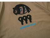 Spilling Water Cartoon Print T-shirt