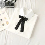 Plain White Oversized Shirt With Tie
