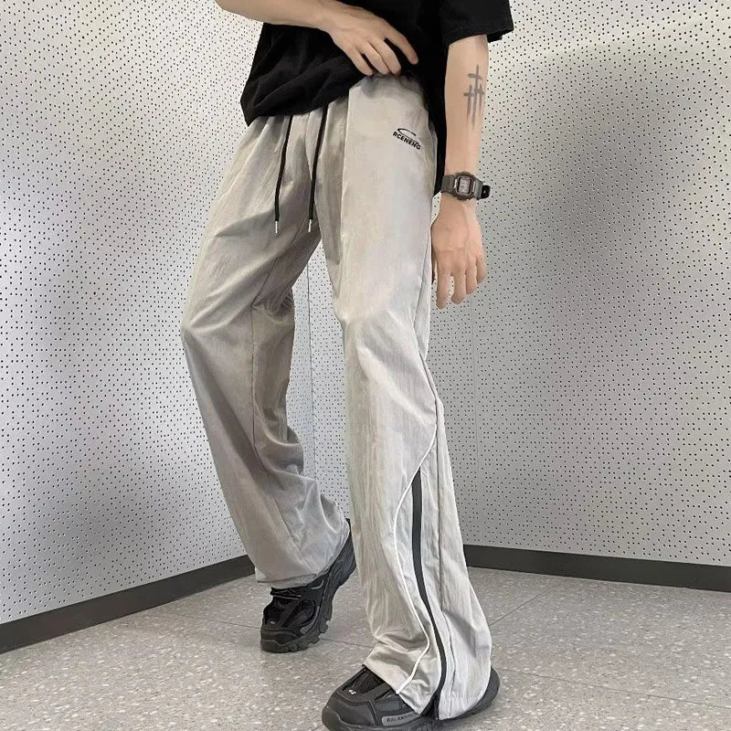Streetwear Comfort Elastic Waist Straight Summer Pants