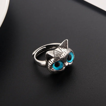 Adjustable Cat Eye Opening Ring