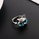 Adjustable Cat Eye Opening Ring