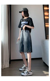 Summer Essential High Waist Black Denim Short