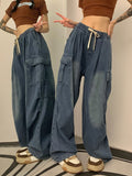 Vintage High-waist Baggy Cargo Pants