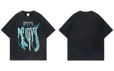 Oversized Cozy Grunge Graphic Printed T-Shirt
