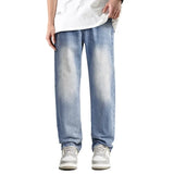 Loose Straight Streetwear Washed Denim Jeans