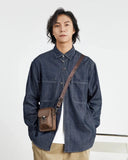 Men's Retro Casual American Denim Long Shirt