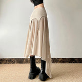 Gothic Cyber Y2K Irregular Hem Skirt