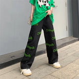 Elastic High Waist Flocked Embroidered Jeans