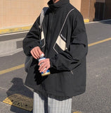Zip-Up Turn Down Collar Jacket