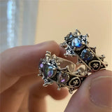 Gothic Vintage Love Heart Cross Ring