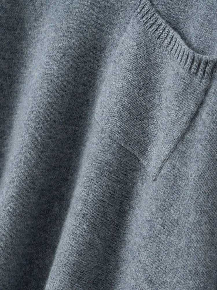 Luxury Cashmere Front Pocket Sweater