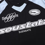 Breathable Graphic Print Racing Sports Cotton T-Shirt