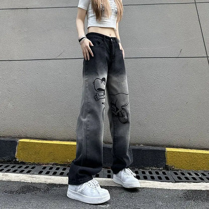 Cozy Cool Gradient High Waist Denim Jeans