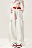 Vintage Embroidered Baggy Cargo Sweatpants