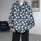 Cool Vintage Floral Printed Loose Hoodie
