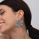 Exaggerated Ethnic Style Stud Earrings