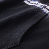 Retro Washed Black Hoodie
