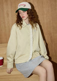 Breathable Lace Trim Windbreaker Jacket