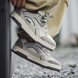 Versatile Retro Splice Green Sneakers
