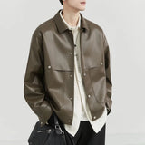 Versatile Mens Moto Biker Leather Jacket
