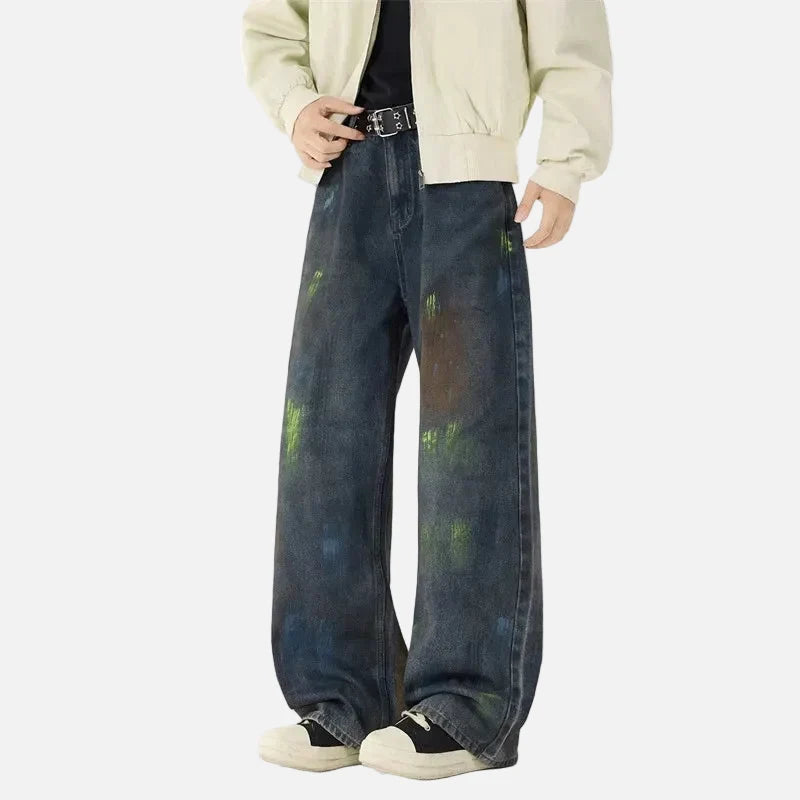 Streetwear High End Graffiti Denim Jeans