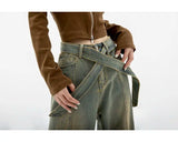 Yedinas Baggy Mom Jeans High Jeans