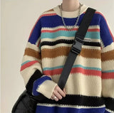 Y2K Striped Knitted Hip Hop Sweater