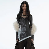 Edgy Grunge Aesthetic Tattoo Print T-Shirt