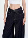 Premium Streetwear High Waist Wide Leg Jeans