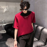Versatile Stylish Color Contrast Short Sleeve T-Shirt
