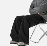 Youthful Wrinkled Campus Straight Leg Sweatpants
