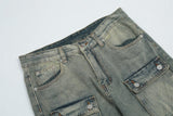 Multi-Pocket Denim Pants