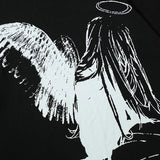 Loose Angel Wings Graphic T-shirt