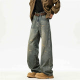 Vintage Ripped Distressed Baggy Wide Jeans