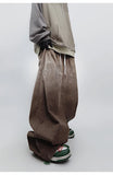 Men's Punk Scimitar Baggy Wide-Leg Jeans