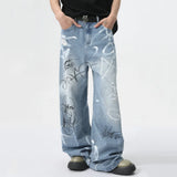 High Street Niche Graffiti Denim Jeans