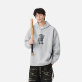 Long-lasting Robot Print Casual Hoodie
