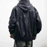 Men Durable Versatile Casual Leather Biker Jacket