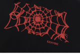 Y2K Spider Embroidery Oversized Hoodie