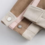 Splicing Color Varsity Jacket