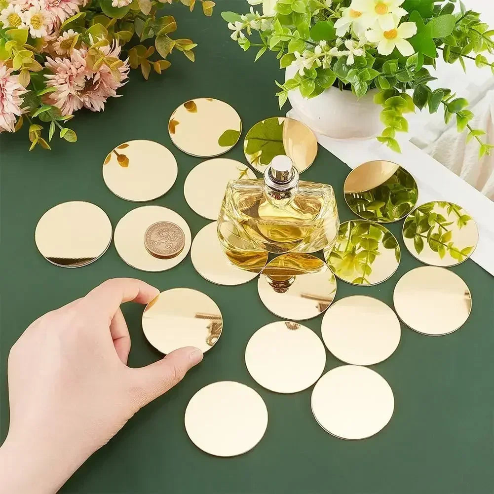 100 Pieces Shaped Small Mirrors