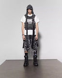 Streetwear Y2K Vintage High Waist Black Denim Jorts
