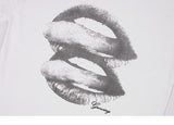 Red Lips Graphic Vintage T-shirt