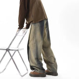 Distressed Vintage Washed Gradient Jeans